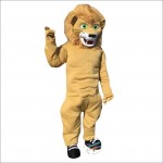 Strong Muscular Lion Mascot Costume