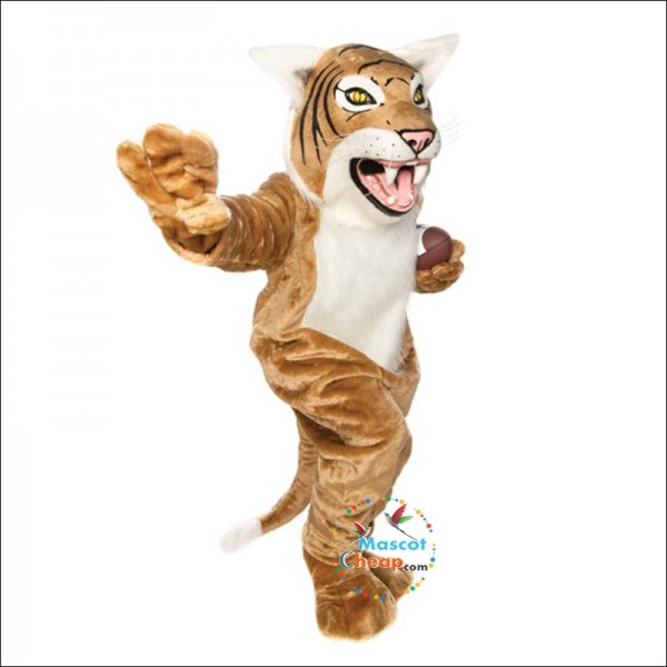 Tan Wildcat Mascot Costume