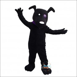 Black Dog Mascot Costume