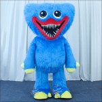 Triangle Monster Blue Inflatable Mascot Costume