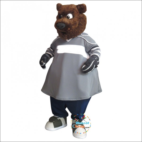 Sports Brown Bear Mascot Costume