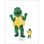 Green Happy Turtle Mascot Costume