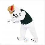 White Dog Hound Cartoon Mascot Costume