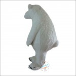 White Polar Bear Cartoon Mascot Costume