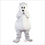 White Polar Bear Mascot Costume