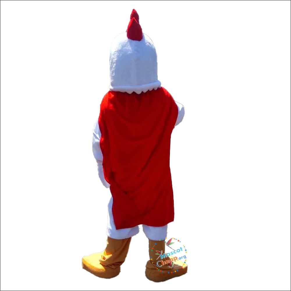 White big cock Mascot Costume