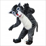 Wildcat Grey Tiger Wolf Mascot Costume