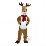 Yellow Brown Elk Deer Cartoon Mascot Costume