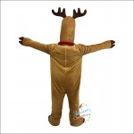 Yellow Brown Elk Deer Cartoon Mascot Costume