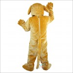 Yellow Dog Cartoon Mascot Costume