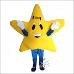 Yellow Five-Pointed Star Mascot Costume