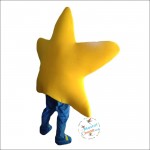 Yellow Five-Pointed Star Mascot Costume