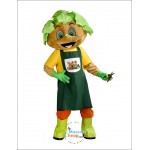 Gardener's Mascot Costume head of salad